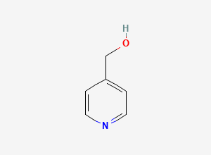 Two-dimensional chemical structure of 4-Pyridinemethanol, CAS 586-95-8