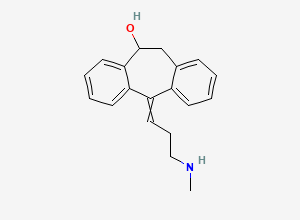 Two-dimensional chemical structure of 10-Hydroxynortriptyline