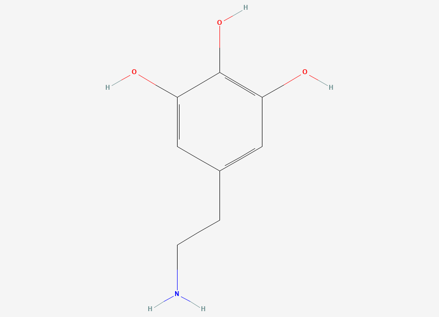 Two-dimensional chemical structure of 5-Hydroxydopamine