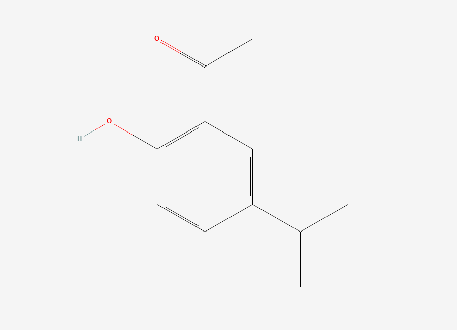Two-dimensional chemical structure of 2'-Hydroxy-5'-isopropylacetophenone