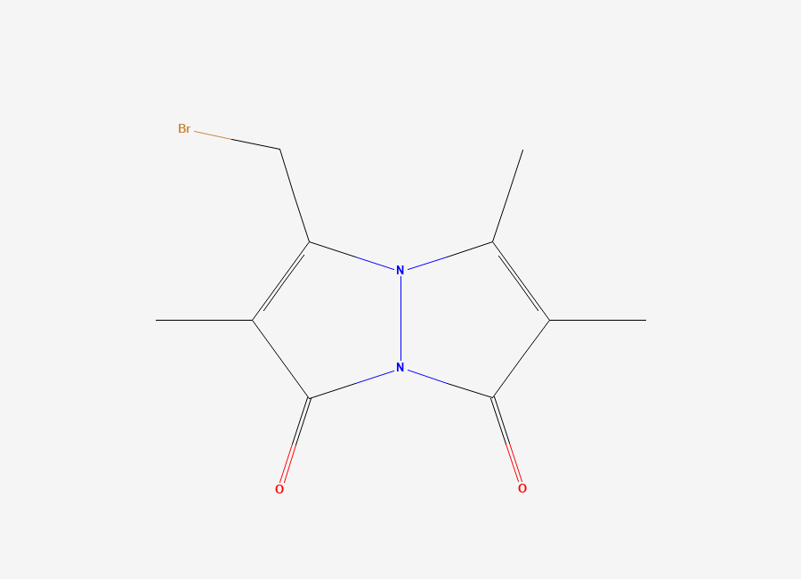 Two-dimensional chemical structure of Monobromobimane