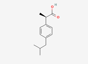 Two-dimensional chemical structure of Ibuprofen, CAS 51146-57-7