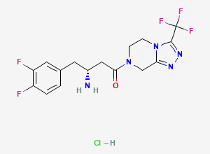 Two-dimensional chemical structure of Sitagliptin Impurity 136 HCl