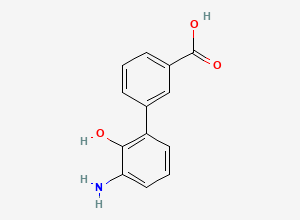 Two-dimensional chemical structure of Eltrombopag Amino Impurity, CAS 376592-93-7