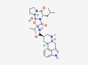 Two-dimensional chemical structure of Dihydroergocristine EP Impurity H / α-Dihydroergocryptine (Free Base), CAS 25447-66-9