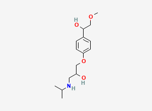 Two-dimensional chemical structure of alpha-Hydroxymetoprolol