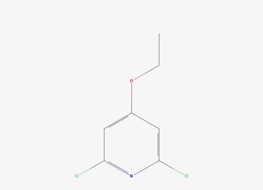 Two-dimensional chemical structure of 2,6-Dichloro-4-ethoxypyridine