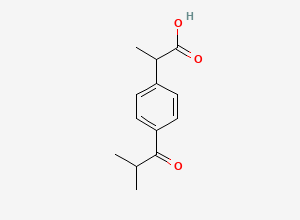 Two-dimensional chemical structure of Ibuprofen EP Impurity J, CAS 65813-55-0