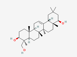 Two-dimensional chemical structure of Soyasapogenol B