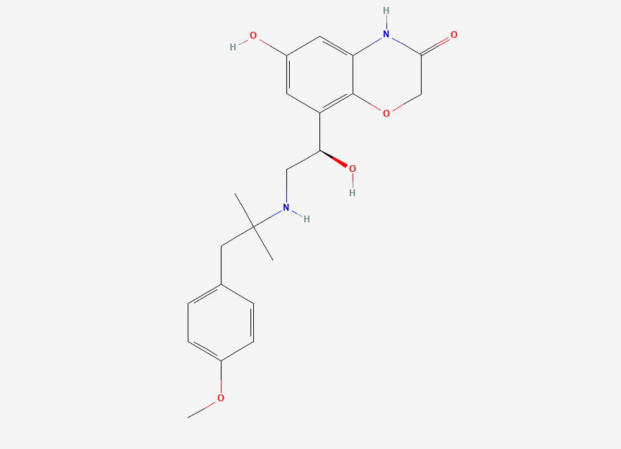 Two-dimensional chemical structure of Olodaterol