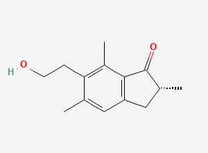 Two-dimensional chemical structure of Pterosin B