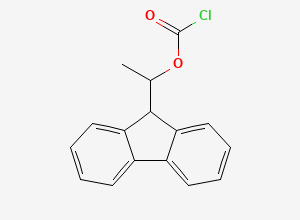 Two-dimensional chemical structure of (S)-Fluorenylethylchloroformate, CAS 107474-79-3