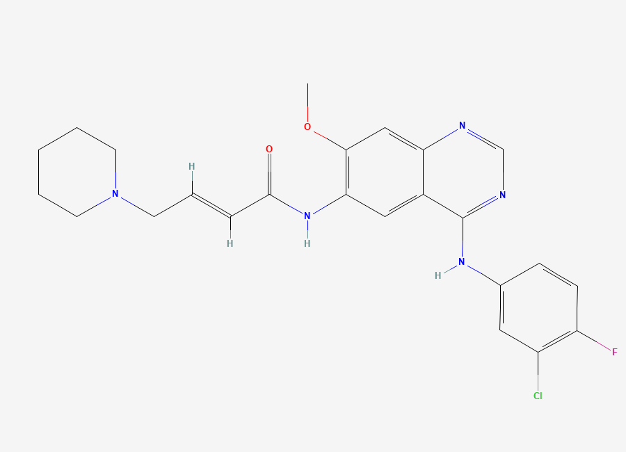 Two-dimensional chemical structure of Dacomitinib