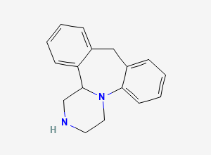 Two-dimensional chemical structure of Nor-Mianserin / Demethylmianserin, CAS 71936-92-0