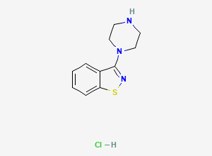 Two-dimensional chemical structure of Ziprasidone EP Impurity A/ Ziprasidone Related Compound A (HCl salt), CAS 87691-88-1