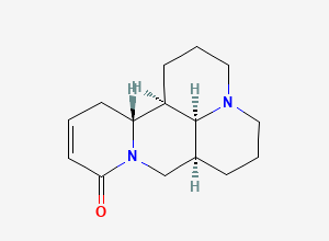 Two-dimensional chemical structure of (-)-Sophocarpine
