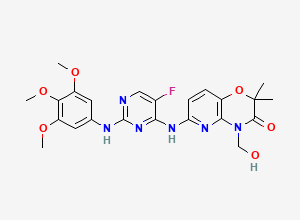 Two-dimensional chemical structure of Fostamatinib Impurity 3, CAS 901119-39-9