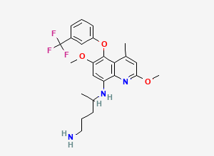 Two-dimensional chemical structure of Tafenoquine, CAS 106635-80-7