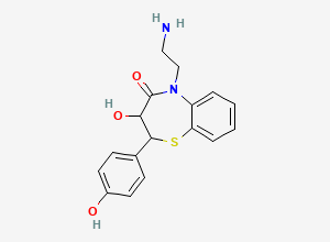 Two-dimensional chemical structure of Diltiazem EP Impurity H