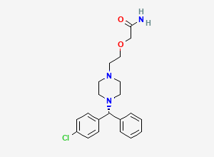 Two-dimensional chemical structure of Levocetirizine Amide, CAS 909779-33-5