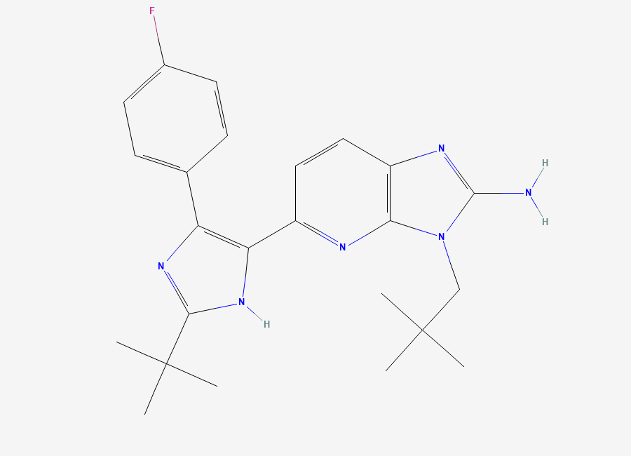 Two-dimensional chemical structure of Ralimetinib