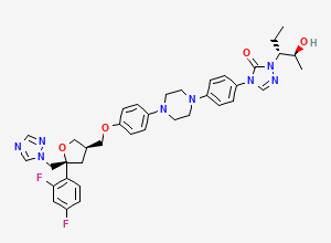 Two-dimensional chemical structure of (R)-Posaconazole / Posaconazole Diastereoisomer 6 (R,R,R,S), CAS 171228-50-5