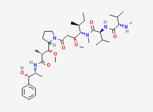 Two-dimensional chemical structure of Monomethylauristatin E