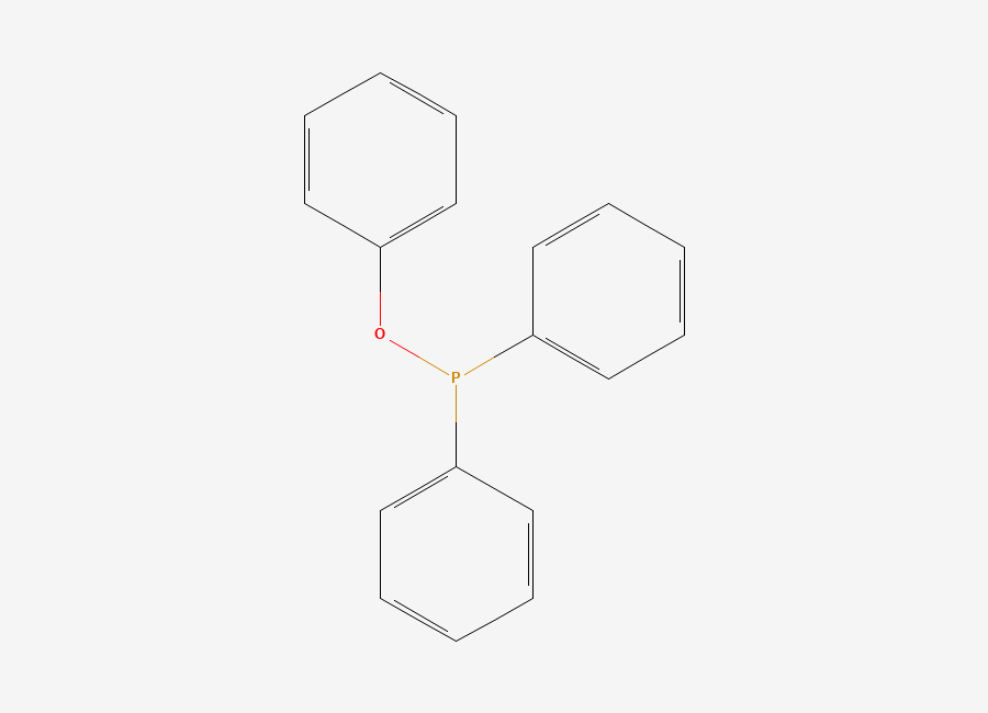 Two-dimensional chemical structure of Phenoxydiphenylphosphine