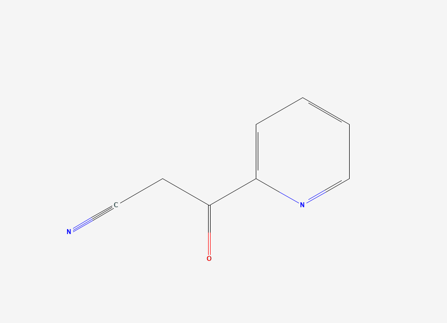 Two-dimensional chemical structure of 3-Oxo-3-(pyridin-2-yl)propanenitrile
