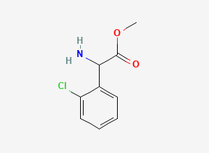 Two-dimensional chemical structure of Methyl alpha-amino-2-chlorobenzeneacetate