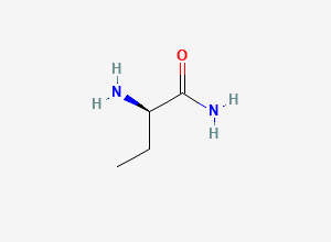 Two-dimensional chemical structure of (2R)-2-aminobutanamide