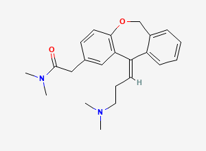Two-dimensional chemical structure of Olopatadine Amide Impurity, CAS 872041-02-6