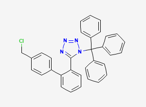 Two-dimensional chemical structure of Irbesartan Chloro N1-Trityl Impurity, CAS 885216-74-0