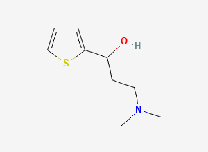 Two-dimensional chemical structure of 3-(Dimethylamino)-1-(2-thienyl)-1-propanol
