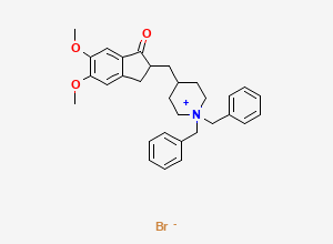 Two-dimensional chemical structure of Donepezil Benzylbromide / Donepezil Impurity B, CAS 844694-85-5