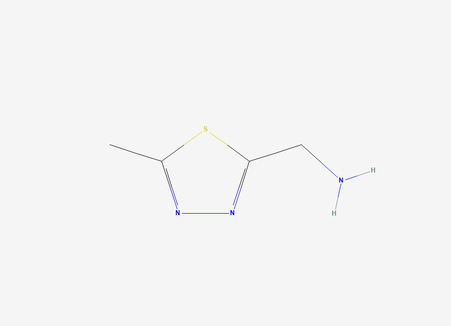 Two-dimensional chemical structure of (5-Methyl-1,3,4-thiadiazol-2-yl)methanamine