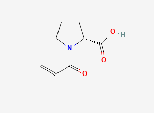 Two-dimensional chemical structure of (2R)-1-Methacryloylpyrrolidin-2-carboxylic Acid