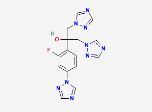 Two-dimensional chemical structure of Fluconazole EP Impurity B, CAS 871550-15-1