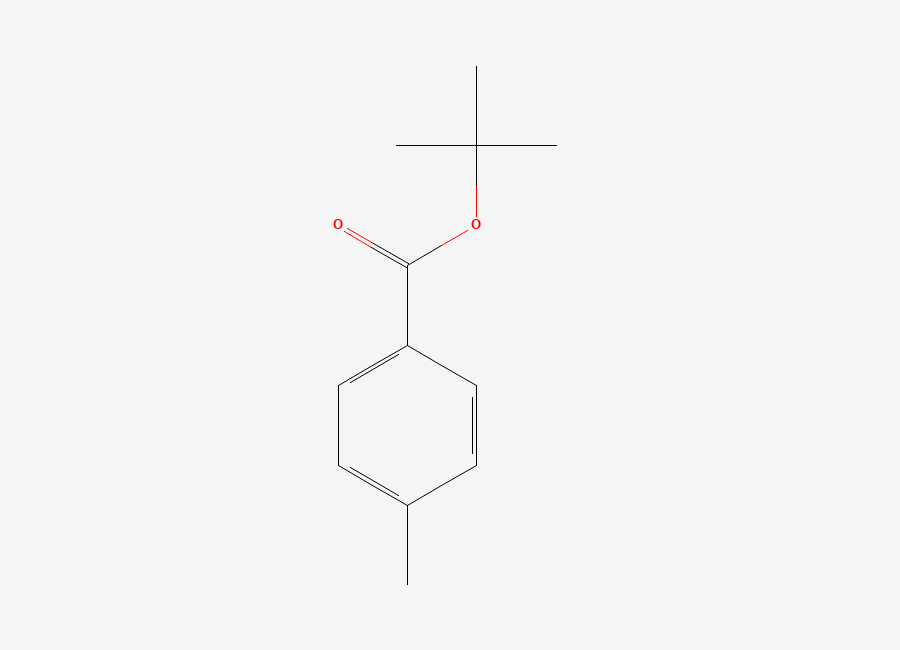 Two-dimensional chemical structure of 1,1-Dimethylethyl 4-methylbenzoate