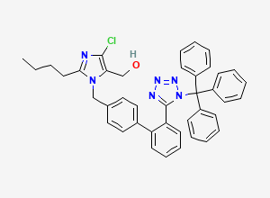 Two-dimensional chemical structure of Trityl Losartan impurity 1H-isomer, CAS 124751-00-4