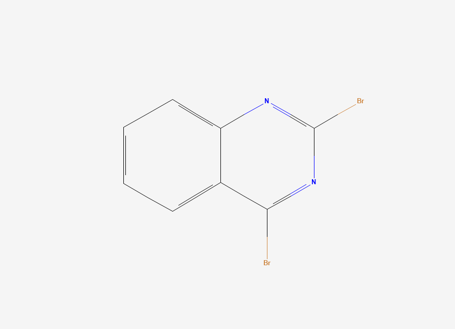 Two-dimensional chemical structure of 2,4-Dibromoquinazoline