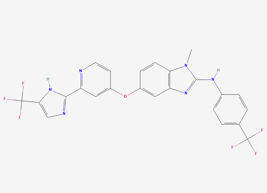 Two-dimensional chemical structure of Raf265