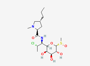 Two-dimensional chemical structure of Clindamycin Sulfoxide impurity, CAS 22431-46-5