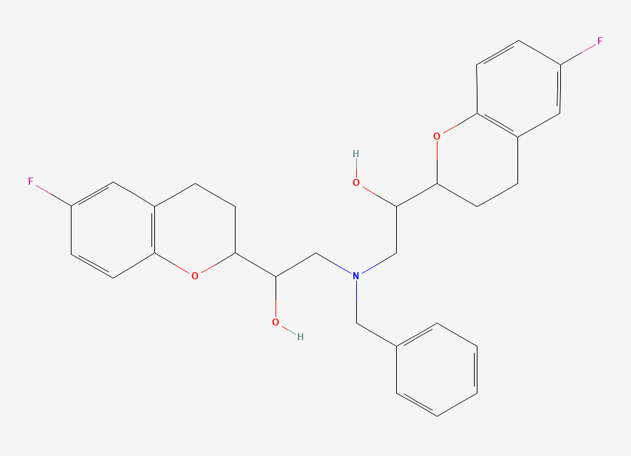 Two-dimensional chemical structure of rac N-Benzyl Nebivolol, CAS 929706-85-4