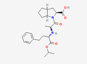 Two-dimensional chemical structure of Ramipril EP Impurity B / Ramipril Isopropyl Ester / Ramipril Related Compound B, CAS 295328-72-2