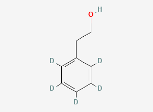 Two-dimensional chemical structure of Phenethyl Alcohol-D5, CAS 35845-63-7