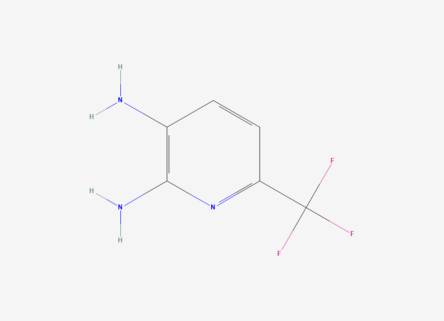 Two-dimensional chemical structure of 6-(Trifluoromethyl)pyridine-2,3-diamine