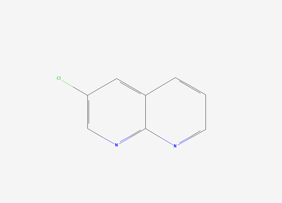 Two-dimensional chemical structure of 3-Chloro-1,8-naphthyridine