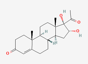 Two-dimensional chemical structure of ALGESTONE, CAS 595-77-7