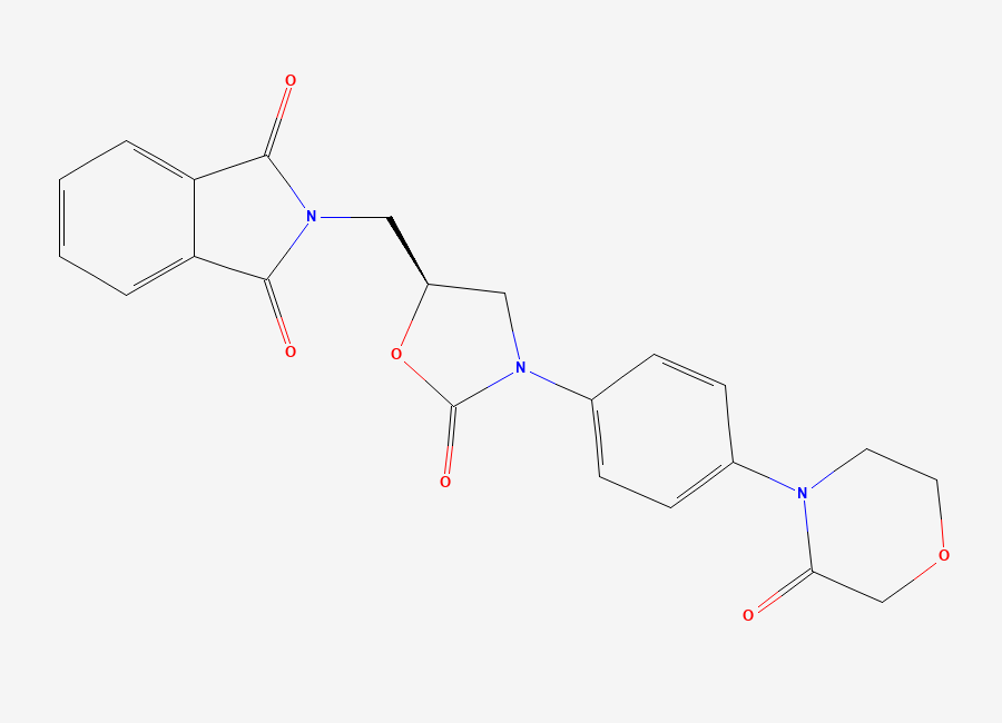 Two-dimensional chemical structure of Rivaroxaban EP Impurity G, CAS 446292-08-6